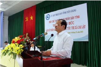 Phó Chủ tịch UBND tỉnh Trần Thanh Đức gặp gỡ người dân xã Mỹ Phước Tây 
19-11-2018